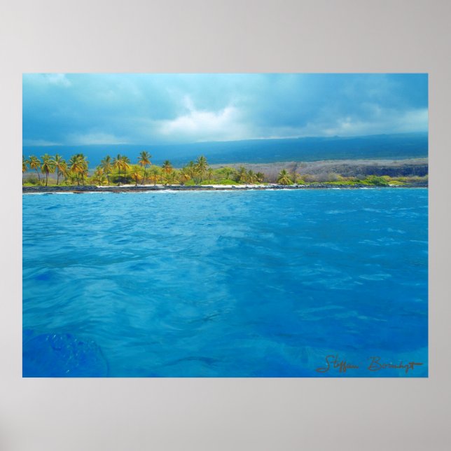 Honaunau Hawaii oceanium fotot poster utskrift (Framsidan)