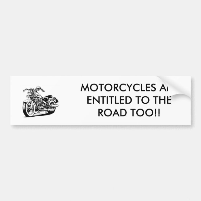 honda_cartoon MOTORCYKLAR BERÄTTIGAS TILL… Bildekal (Framsidan)