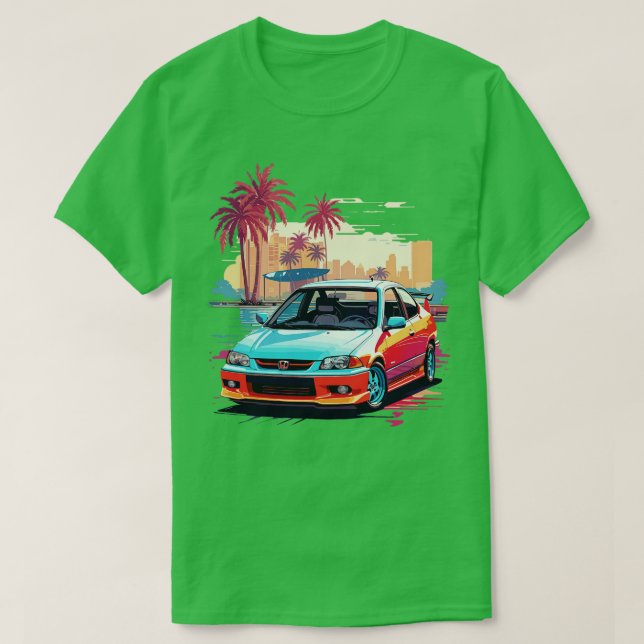 Honda Civic 1 T Shirt (Design framsida)