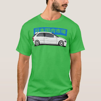 Honda Civic EK Side View T Shirt