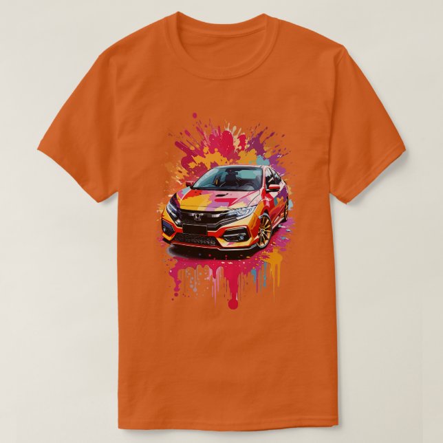 Honda Civic T Shirt (Design framsida)