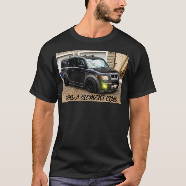 HONDA INSLAG KLUBB Basic Mörk T-Shirt (Framsida)