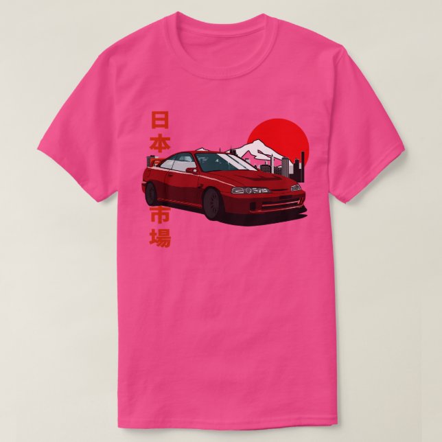 Honda Integra dc2 Japansk Retro Stil T Shirt (Design framsida)