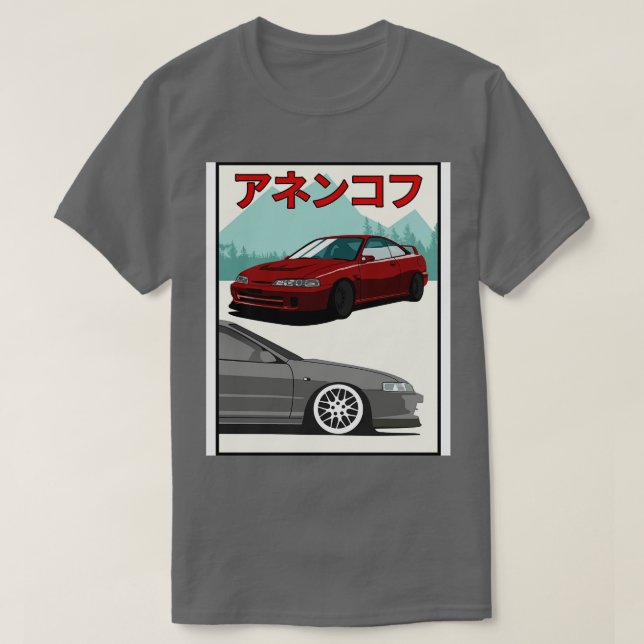 Honda Integra Typer T Shirt (Design framsida)