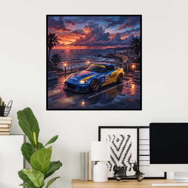 Honda S2000 Touringbil Poster (Hemmakontoret)