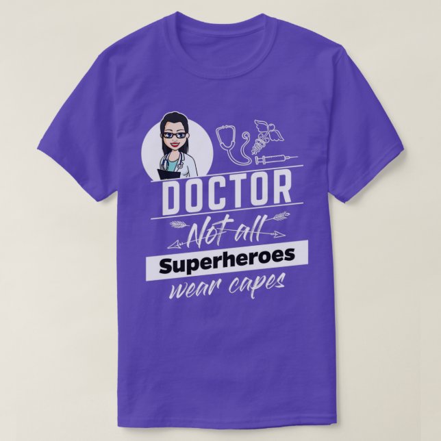 Hondjur Doktor Alla Superheros bära kapslar 1 T Shirt (Design framsida)