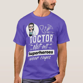 Hondjur Doktor Alla Superheros bära kapslar 1 T Shirt