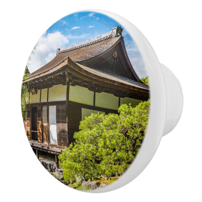 Hondo eller huvudsalen i Ginkaku-Ji, Kyoto Knopp (Höger)