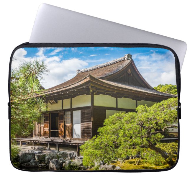 Hondo eller huvudsalen i Ginkaku-Ji, Kyoto Laptop Fodral (Framsidan)