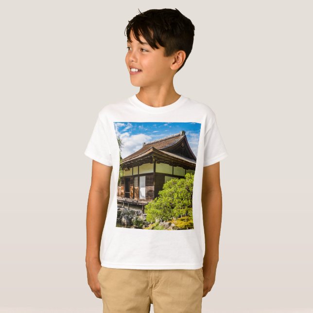 Hondo eller huvudsalen i Ginkaku-Ji, Kyoto T Shirt (Hel framsida)