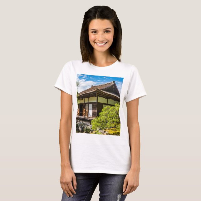 Hondo eller huvudsalen i Ginkaku-Ji, Kyoto T Shirt (Hel framsida)