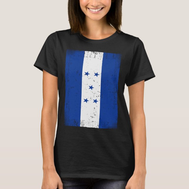 Honduran Flag Honduras T Shirt (Framsida)