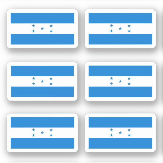 Honduran flagga klistermärken (Framsida)