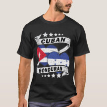 Honduransk kubansk flagga halv honduransk halv kub