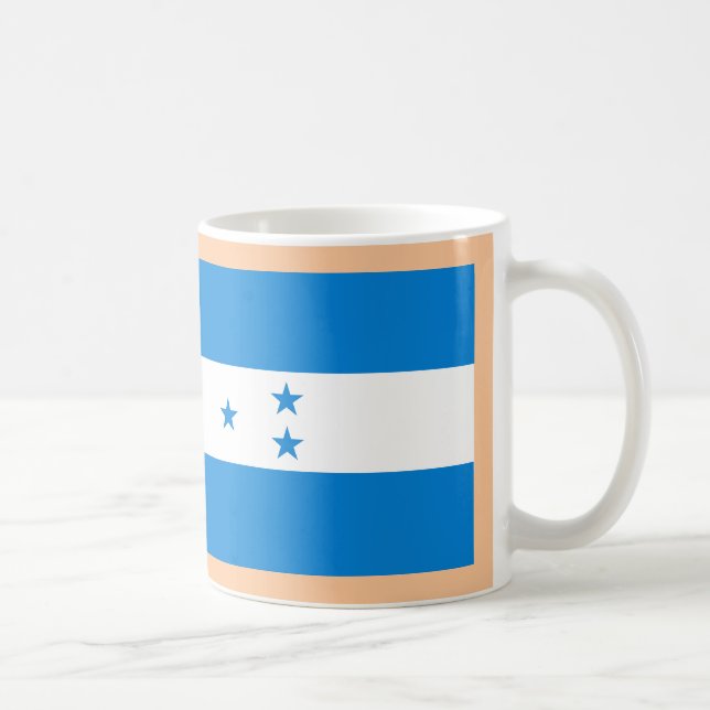 Honduranska Tres Lears Cake Coffee Mugg med Flagga (Höger)