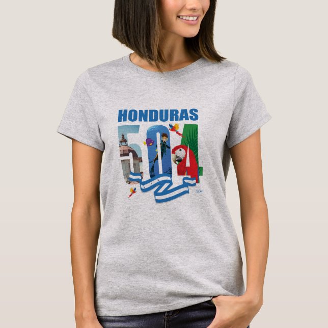 Honduras 504 Guacamaya 03 T Shirt (Framsida)