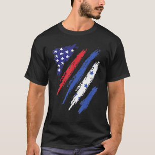 Honduras American Grown Flagga USA Patriot Heritag T Shirt