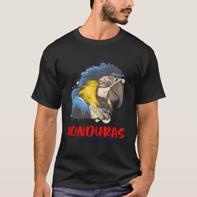 Honduras Baleada Honduran Flagga Catracho Calmate  T Shirt (Framsida)