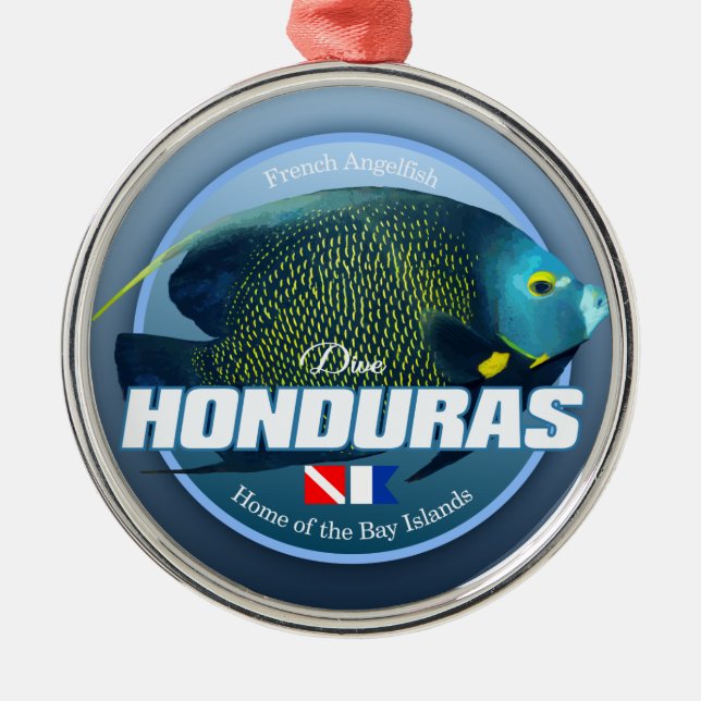 Honduras (DD2) Julgransprydnad Metall (Framsidan)