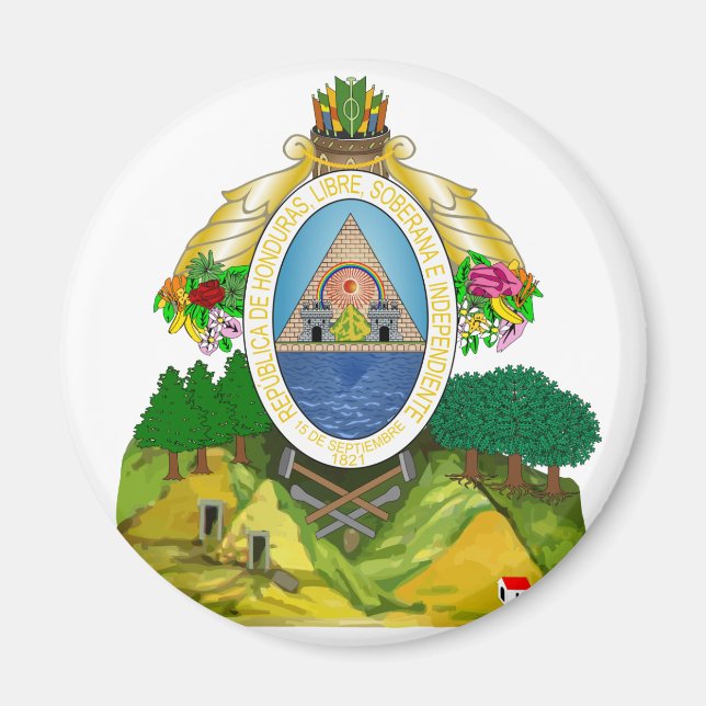 honduras emblem magnet (Framsidan)
