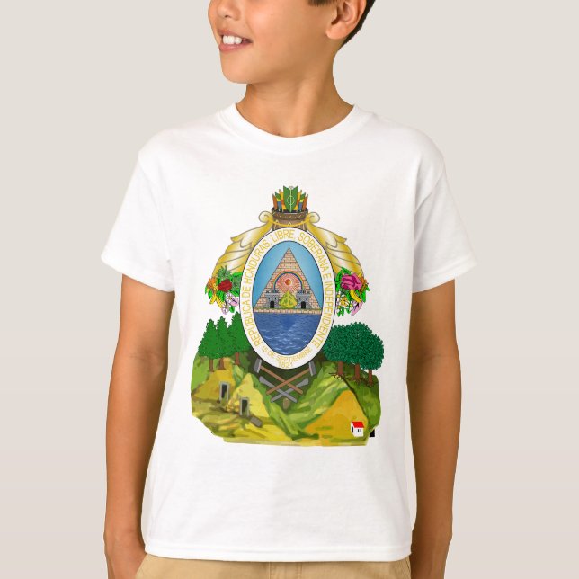 honduras emblem t shirt (Framsida)