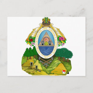 honduras emblem vykort
