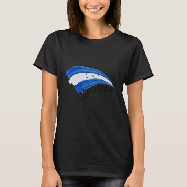 Honduras flag 2 t shirt (Framsida)