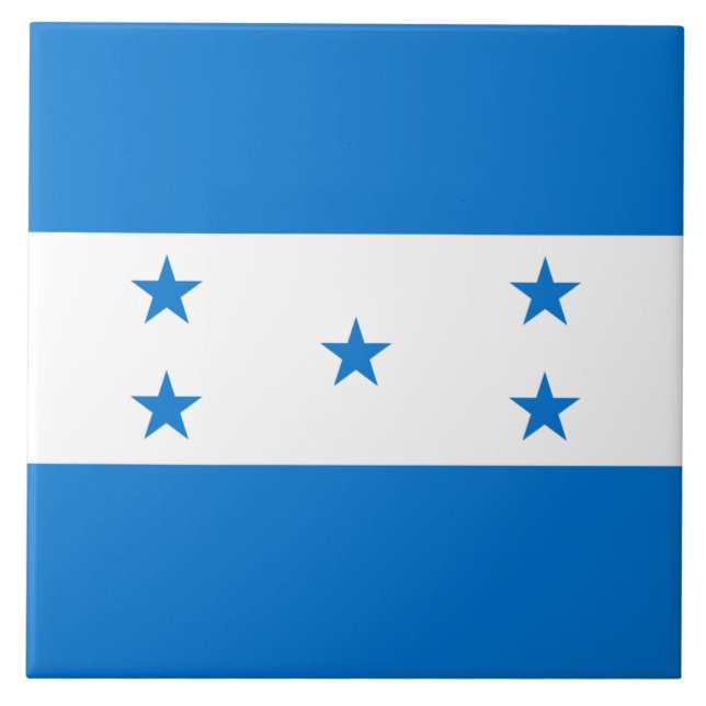 Honduras flag  kakelplatta (Framsidan)