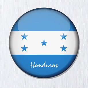 Honduras flagga & Amerika - resor/sportfantaster Magnet