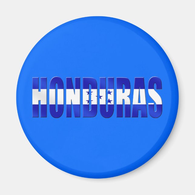 Honduras flagga av gåvor av logotyp av honduras magnet (Framsidan)