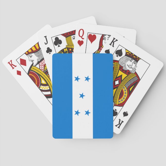 Honduras Flagga Casinokort (Baksidan)