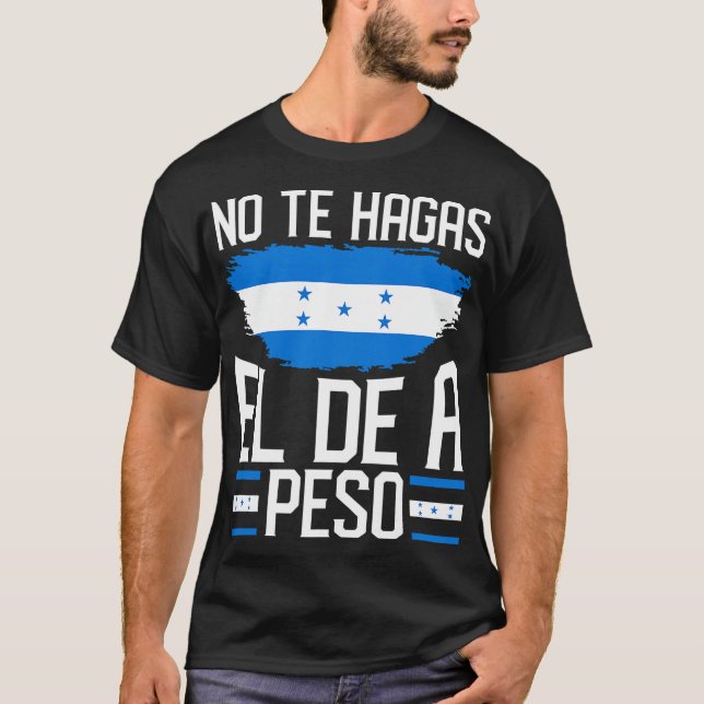 Honduras Flagga Catracho Pride Hondureno Banderas  T Shirt (Framsida)