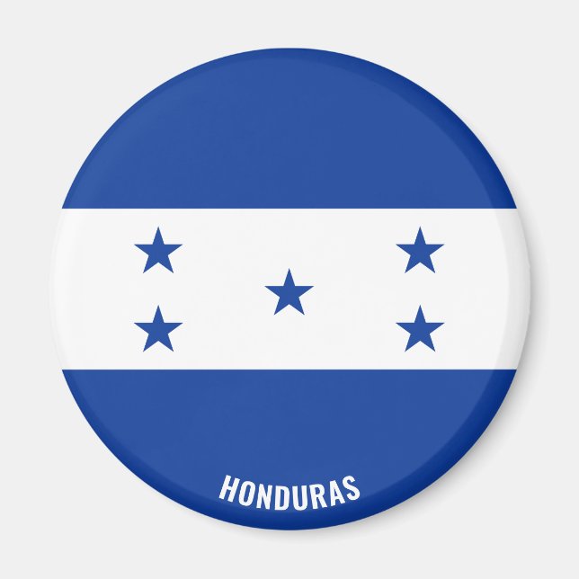 Honduras Flagga Charming Patriotic Magnet (Framsidan)