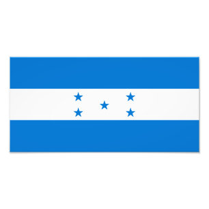 Honduras Flagga Fototryck