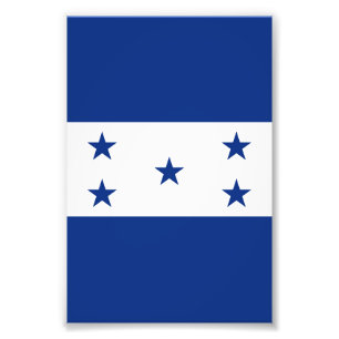 Honduras flagga fototryck