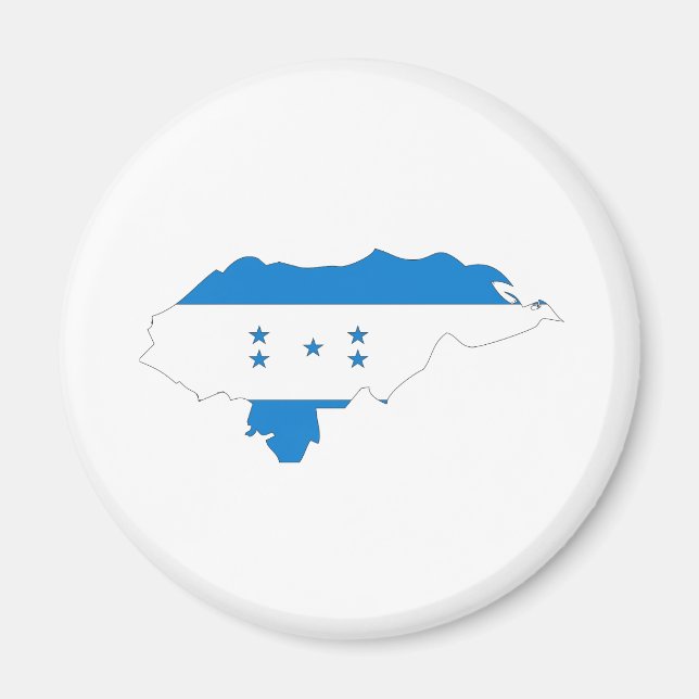 Honduras Flagga fullt storlek Magnet (Framsidan)
