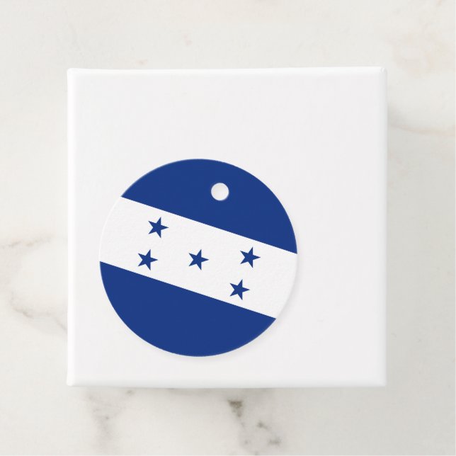 Honduras flagga gåvor etiketter (På plats)