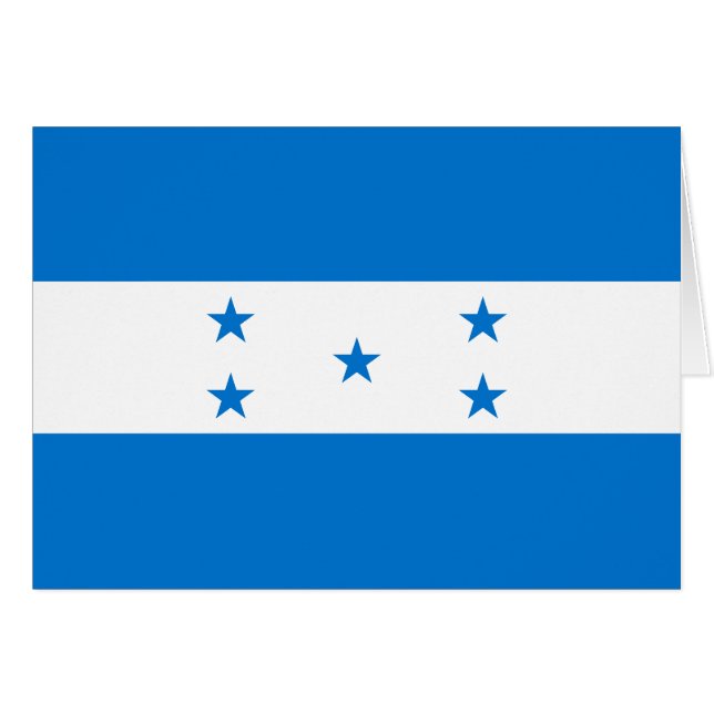 Honduras Flagga Hälsningskort (Framsidan Horizontal)