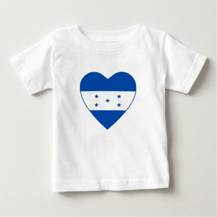 Honduras Flagga Heart T-Shirt