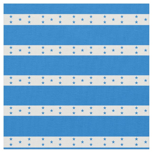 Honduras Flagga & Honduras Trendig Fabric/mode Tyg (Närbild)
