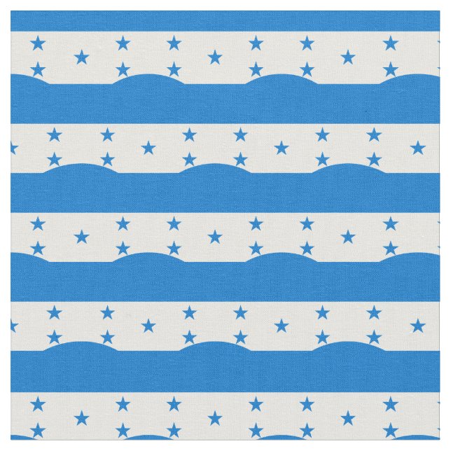Honduras Flagga & Honduras Trendig Fabric/mode Tyg (Närbild)