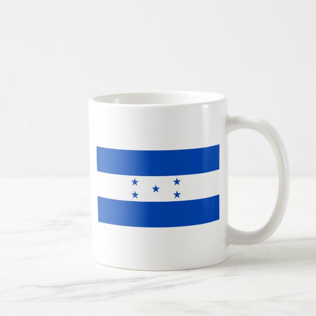 Honduras flagga kaffemugg (Höger)