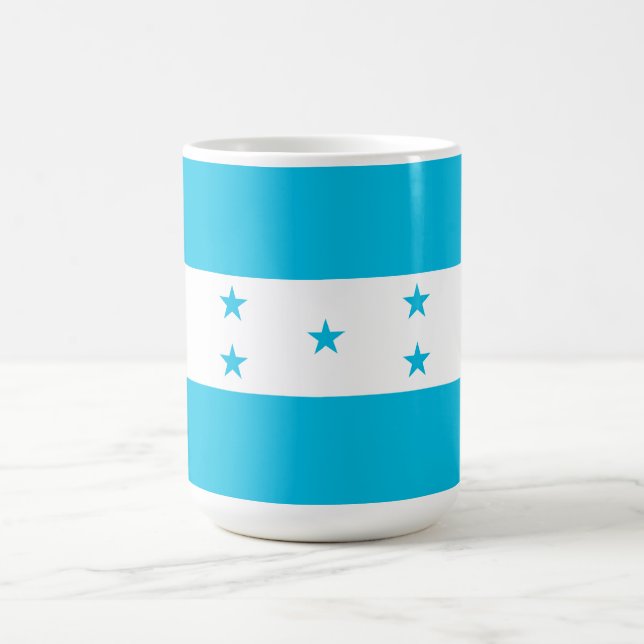 Honduras flagga kaffemugg (Center)
