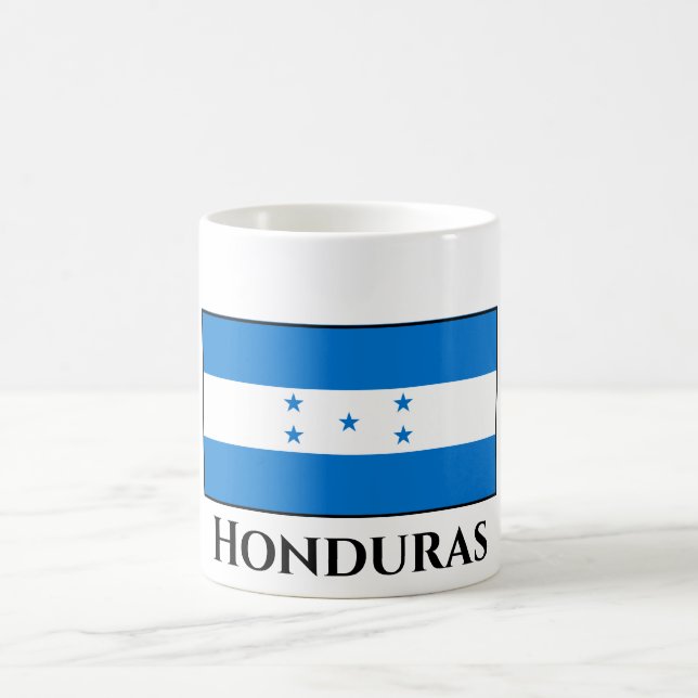 Honduras Flagga Kaffemugg (Center)