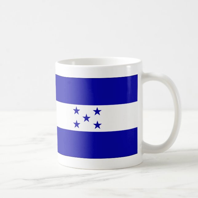 Honduras flagga kaffemugg (Höger)