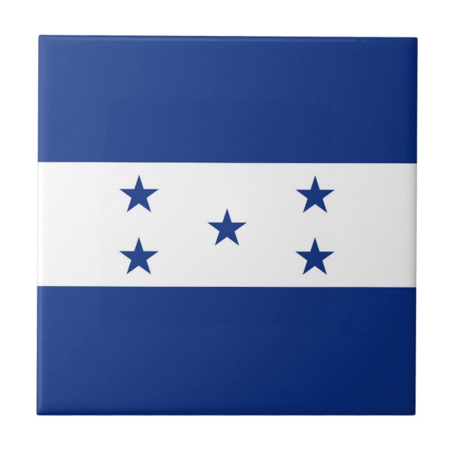 Honduras flagga kakelplatta (Framsidan)