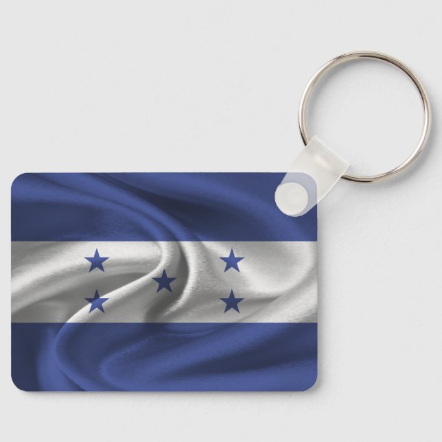 Honduras Flagga Keychain Nyckelring (Framsida)