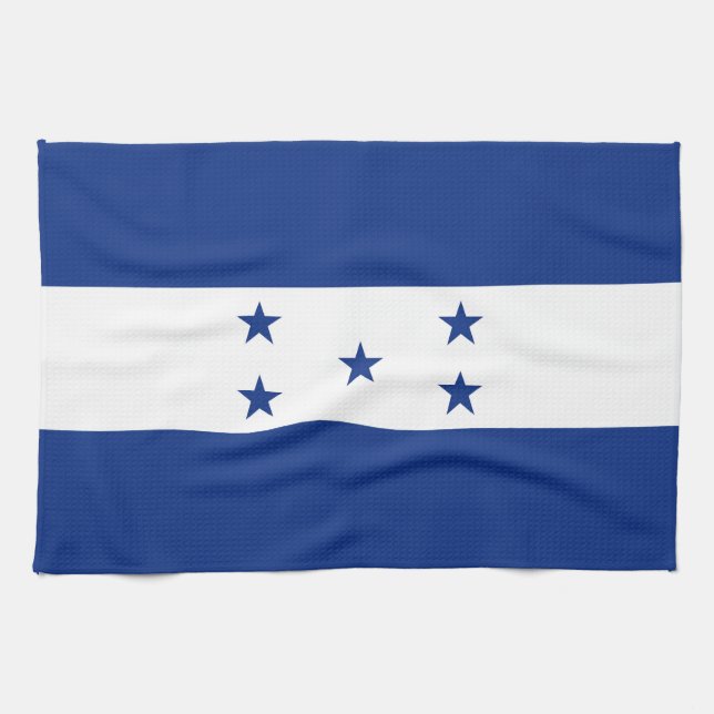 Honduras flagga kökshandduk (Horisontell)