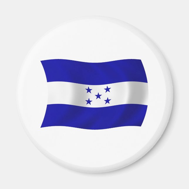 Honduras Flagga Magnet (Framsidan)