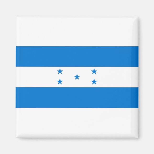 Honduras Flagga Magnet (Framsidan)